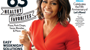 Michelle Obama, Family Meal Champion, on the Cover of the New ‘Cooking Light’