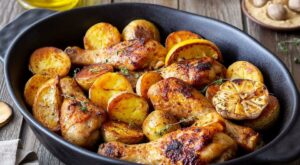 Garlicy Baked Chicken Recipe With Potatoes & Lemon: Save This Recipe | Poultry | 30Seconds Food