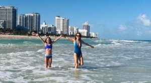 Giada De Laurentiis enjoys a sunny day at the beach with daughter Jade