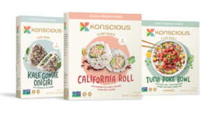 Konscious Foods Debuts Frozen Plant-Based Sushi Rolls, Onigiri, and Poke Bowls