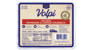 Volpi to launch pepperoni, chorizo crumbles