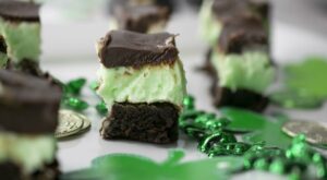 Lucky brownie full of minty flavor