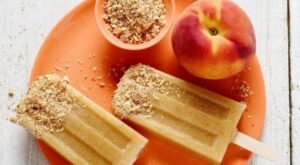 Feeding the kids: Grilled-peach and almond ice pops