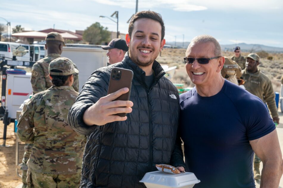 Food Network's Chef Robert Irvine visits Edwards Air Force Base!
