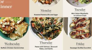 What’s for Dinner This Week: Quick Meals Like Buffalo Chicken Sandwiches, Salmon Pasta, and Sausage-Stuffed Zucchini