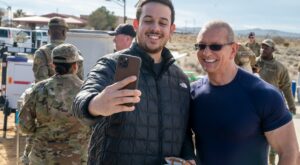 Food Network's Chef Robert Irvine visits Edwards Air Force Base
