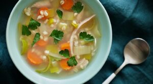 A Scottish chicken soup with a cheeky name for chilly spring nights