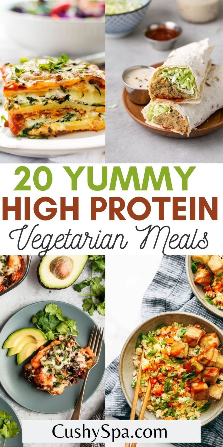 20 High Protein Vegetarian Meals | High protein vegetarian recipes, Vegetarian recipes healthy, Tasty vegetarian recipes