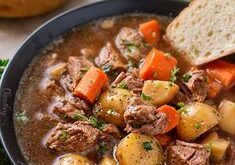 Beer and Horseradish Slow Cooker Beef Stew | Slow cooker beef stew, Beef stew with beer, Crockpot recipes beef