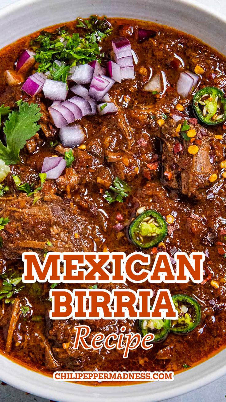The Best Ever Mexican Birria | Mexican food recipes easy, Beef birria recipe, Mexican food recipes