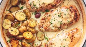 Chicken and Potatoes with Dijon Cream Sauce