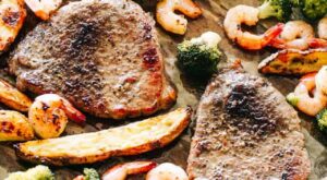Sheet Pan Steak and Shrimp Dinner | Steak Recipe + Dinner Idea