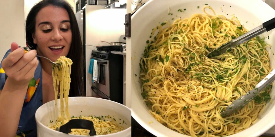 I made Ina Garten’s 3-ingredient pasta and it was the easiest 10-minute dinner