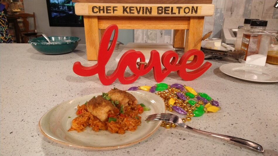 Recipe: Chef Kevin Belton’s Jambalaya Stuffed Chicken, King Cake Bake