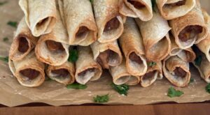 Easy Beef and Bean Taquitos (Baked or Air Fried)
