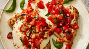 This Grilled Chicken Is The Best Way To Repurpose Your Homemade Bruschetta For A Dinner Packed With Flavor