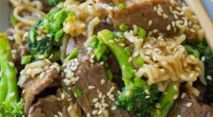 Beef and Broccoli Ramen Stir Fry (VIDEO) – NatashasKitchen.com | Broccoli beef, Asian recipes beef, Ramen stir fry