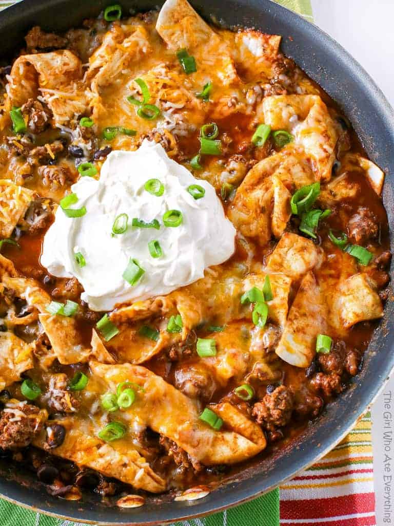 Easy Beef Burrito Skillet Recipe (+VIDEO) – The Girl Who Ate Everything