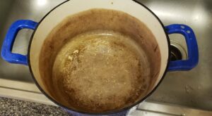 r/castiron – Enameled cast iron is discolored. I’ve only had it a few months. Why?