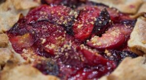 Skip the fussy pie crust with Lidia Bastianich’s easy plum tart