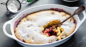Recipe: Serve this lightly sweetened Irish-style apple blackberry sponge pudding warm from the oven – The Boston Globe