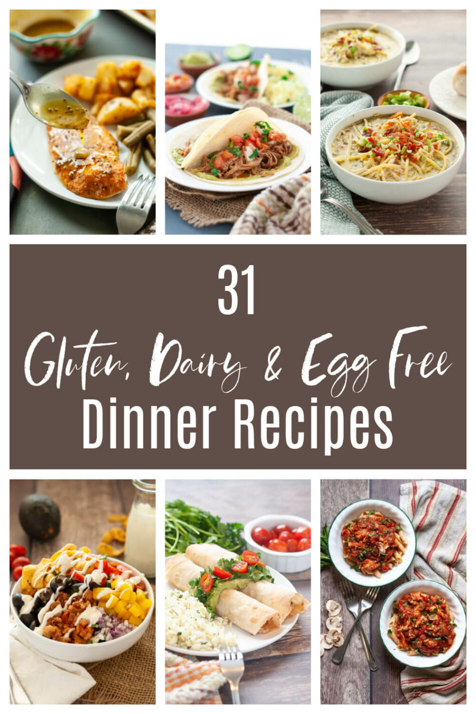 31 Gluten-Free Dairy-Free Egg-Free Dinner Recipes | Allergy Awesomeness