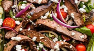 The Ultimate Steak Salad with Spinach and Mushrooms