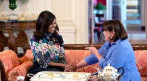 Michelle Obama and Ina Garten Sip Tea on Barefoot Contessa