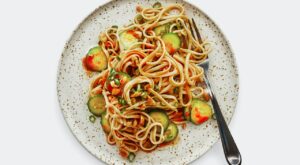 Peanut Butter Noodles With Cucumbers