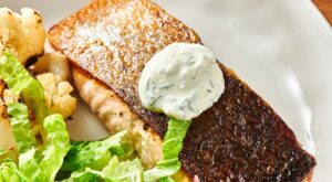 Crispy-Skinned Salmon with Dill Sauce