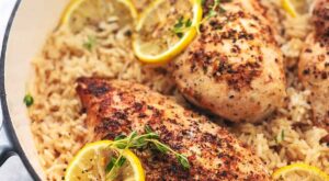 One Pot Lemon Herb Chicken and Rice