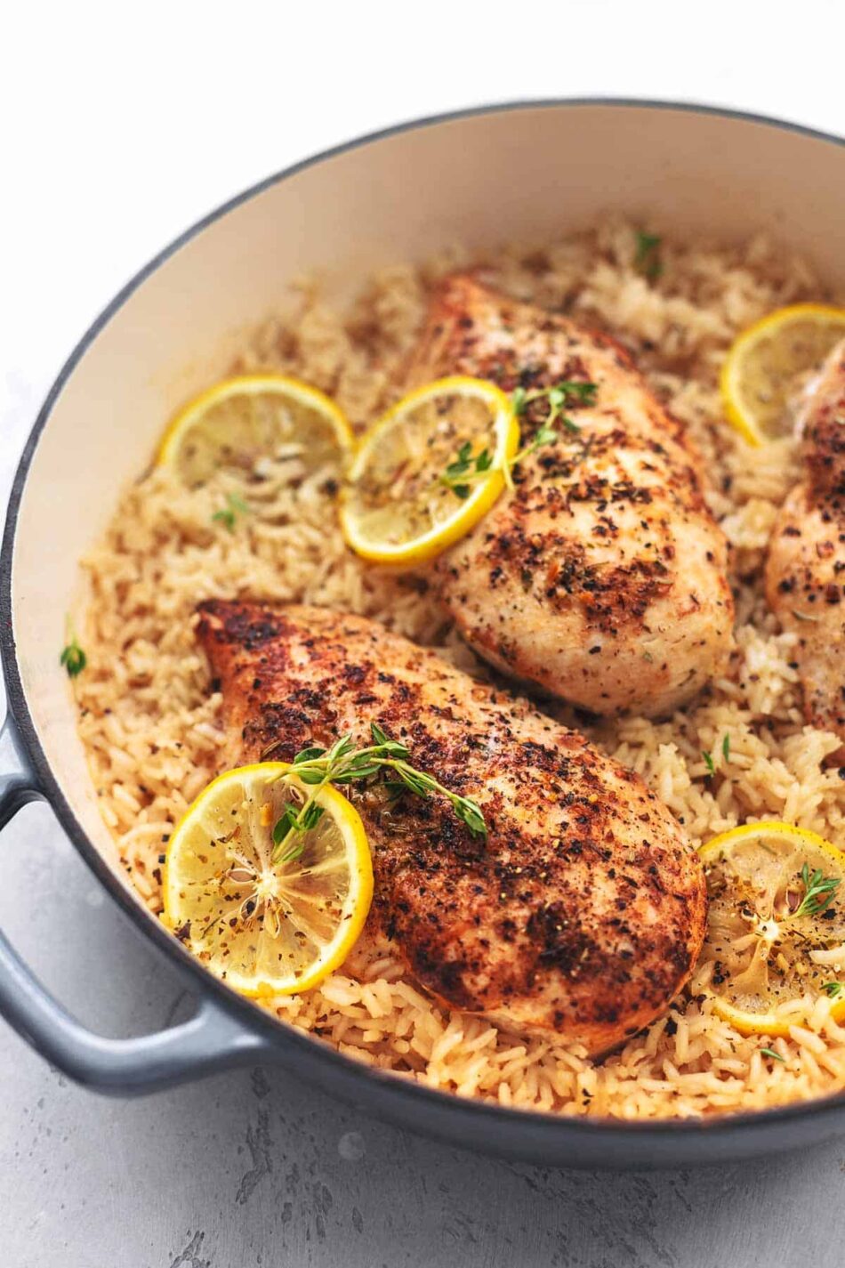 One Pot Lemon Herb Chicken and Rice