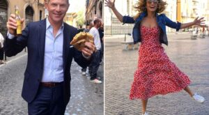 Bobby Flay and Giada De Laurentiis Are Eating Their Way Through Rome for a New Project