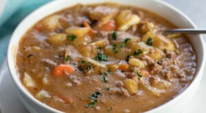 This Tasty, Hearty Ground Beef Stew Is Sure To Satisfy Your Hunger!