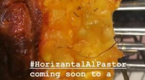 #HorizontalAlPastor coming soon to #thekitchen @foodnetwork #AlPastor #Trompo | By Jeff Mauro | Facebook