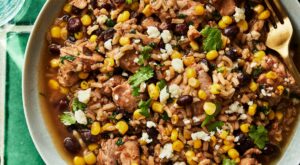 Slow-Cooker Chicken & Brown Rice with Roasted Corn & Black Beans