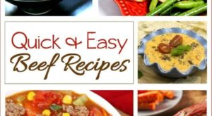 Easy and Quick Beef Recipes – 3 Boys and a Dog