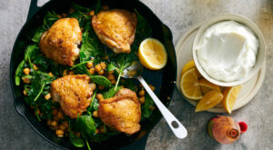 One-Pan Crispy Chicken and Chickpeas Recipe