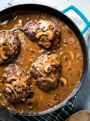 25 Easy Beef Dinners That Are Savory – Easy and Healthy Recipes | Recipes, Best salisbury steak recipe, Beef recipes easy