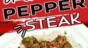 Need an easy crock pot recipe? This Crockpot Pepper Steak Recipe is delicious! Easy slow cooker pepp… | Dinner recipes crockpot, Pepper steak, Crockpot recipes beef