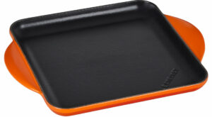 Le Creuset Enameled Cast Iron Square Griddle in Flame