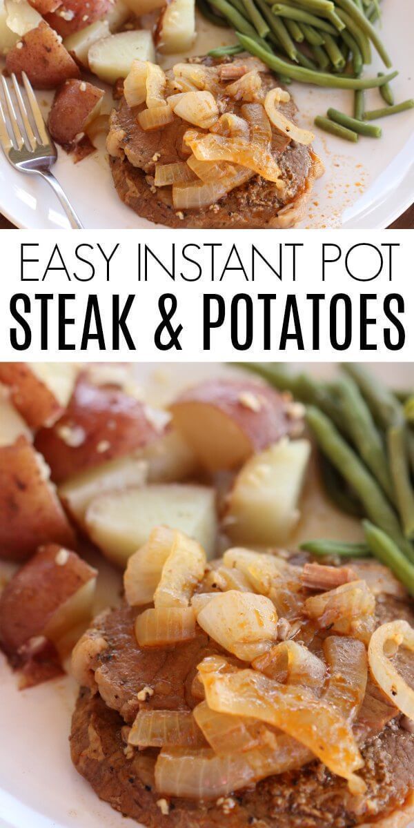 Try this yummy Instant pot steak recipe for dinner tonight. This Pressure cooker steak … | Instant pot steak recipe, Round steak recipes, Instant pot dinner recipes