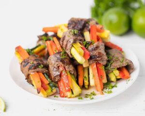 Easy Steak Rolls Recipe With Veggies Low-Carb, Keto