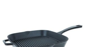 Wolfgang Puck 11″ Enameled Cast Iron Grill Pan Refurbished Red