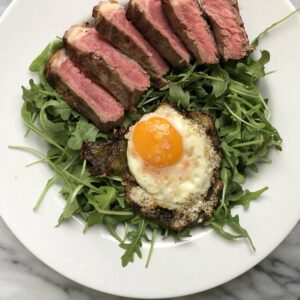 easy steak + eggs (2 recipes) — NANCY CHEN