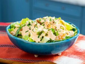 “Shear Brilliance” Grilled Shrimp Salad (Timesaving Tips) – Sunny Anderson, Jeff Mauro, Geoffrey Zakarian & Katie Lee, “The Kitchen” on the Food Network.