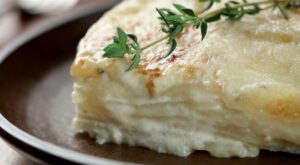 Celeriac and Parmesan gratin is comfort food with a touch of fancy