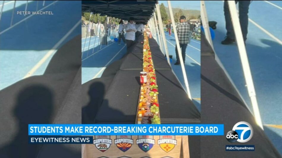 Camarillo High School students craft world’s largest charcuterie board – Yahoo News