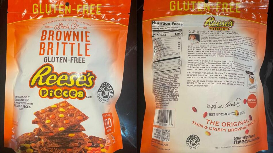 Recall alert: Gluten-Free Reese’s Pieces Brownie Brittle may contain wheat