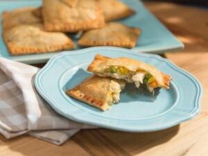 Chicken Pot Pie Pockets (Most-Searched Comforting Classics) – Jeff Mauro, “The Kitchen” on the Food Network. | Food network recipes, Pie pockets, Recipes